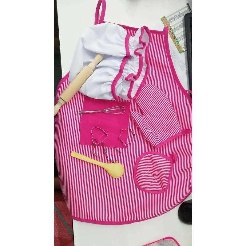 11 шт./компл., детская кулинарная кухонная роль, ролевая полоску, красный шеф-повар, игра в подарок, игрушка с фартуком, шляпа