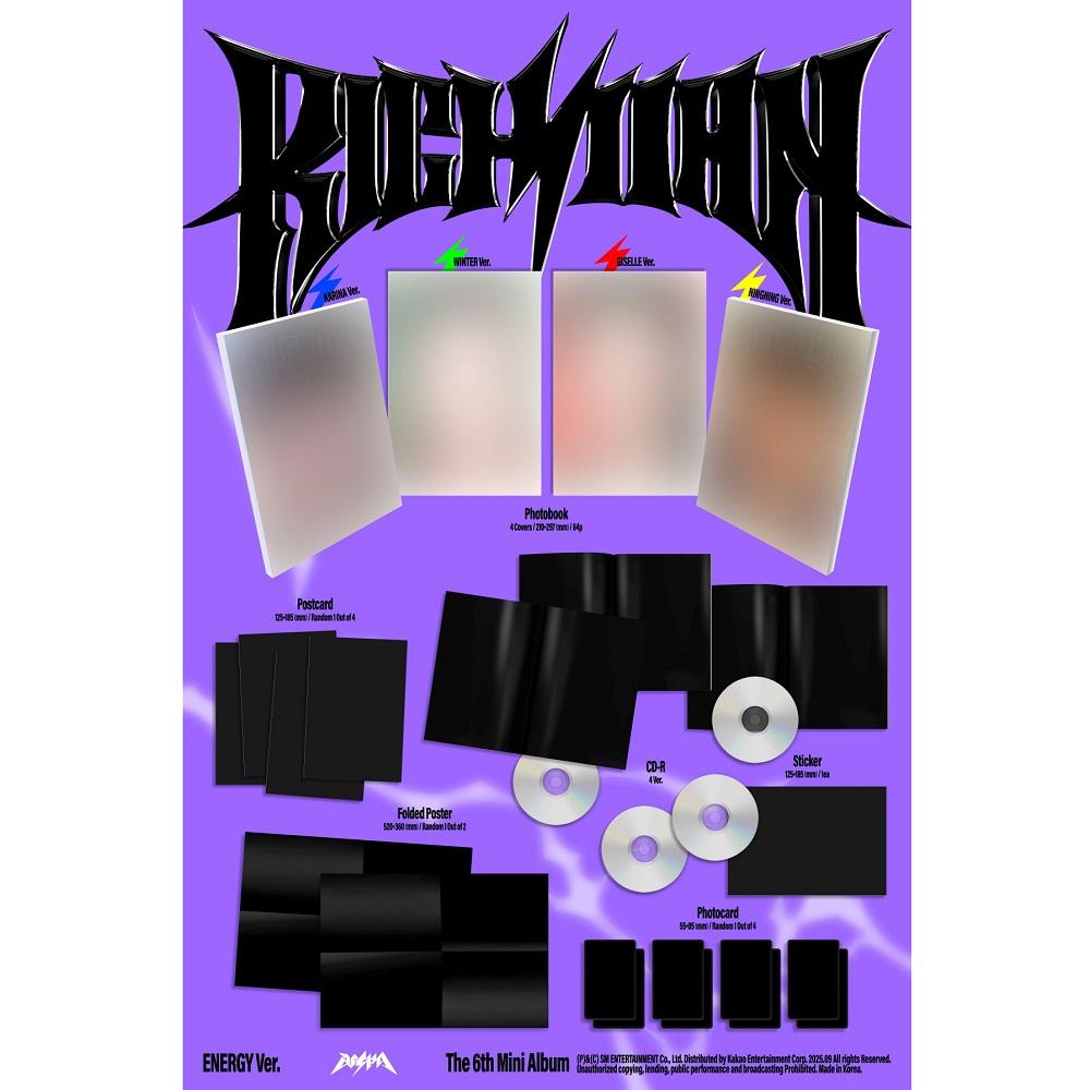 [Предзаказ, релиз 09.05] aespa - 6-й мини-альбом Rich Man [ENERGY Ver.] CD