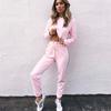 Sets Womens Tracksuit Topsbottom Fashion Long Sleeve Loose Pullover Sportwear