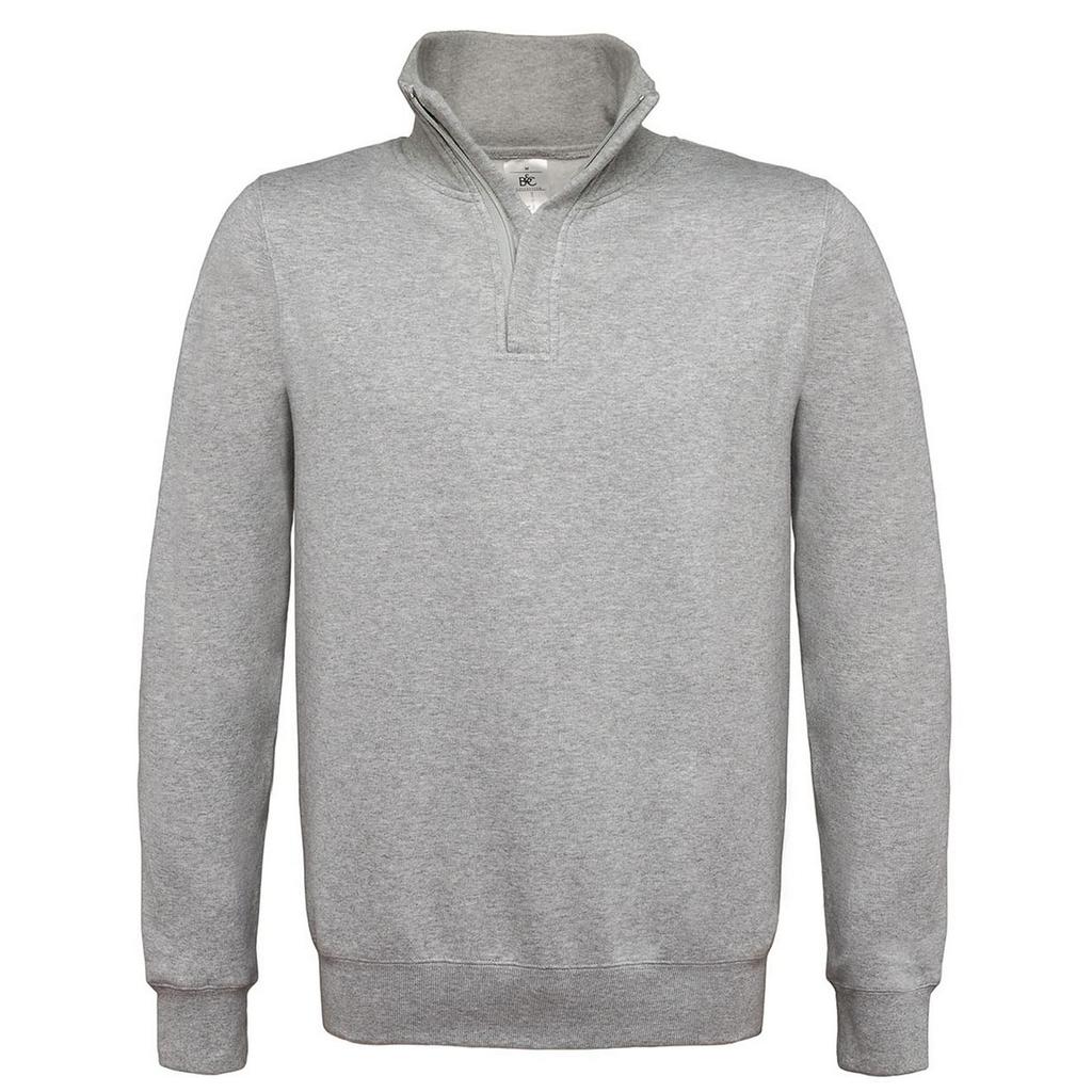 B&C Mens ID.004 Cotton Quarter Zip Sweatshirt