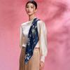 100% Silk Square Scarf Floral Print Satin Ladies Fashion Accessory