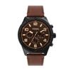 Многофункциональные часы BROX из коричневой кожи
