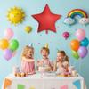 30-дюймовые шары из алюминиевой фольги Матовая поверхность Текстура пленки Свадебные шары Однотонные Звездные шары