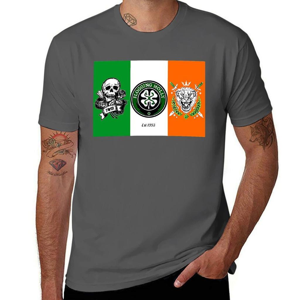 Funny Gift Flogging Molly Irish Flag Cute Gifts Tshirt Sun Protective Outdoor Tee Top Tshirt