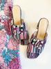 In The Balcony Paige Pleats String Pleats Rainbow Buckle Sandals 6Cm Heel