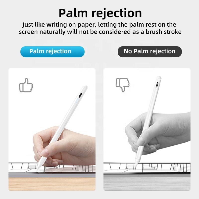 Rechargeable Stylus Pen for iPad Pro 11 with Palm Rejection & Tilt Magnetic Functions Metal Nib Magnetic Pencil
