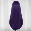 26-дюймовый длинный прямой фиолетовый парик Безумного Шляпника Юрия для косплея на Хэллоуин, Рождественскую школу, День благодарения