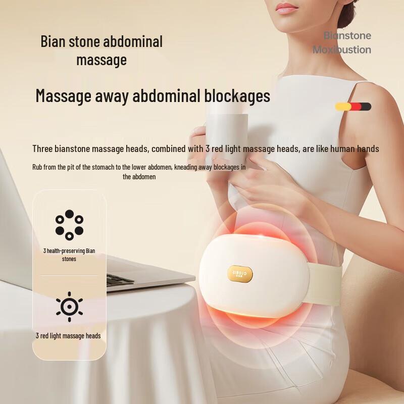 CLORIS Abdominal and Waist Massager with Bianstone & Moxibustion