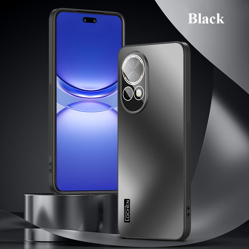 Для Huawei nova 12 12s 11 Lite Pro Ultra Dazzle Plating PC Shell Full Cover с пленкой для линз Super Anti Drop Silica gel Edge Anti-slip Case Protector