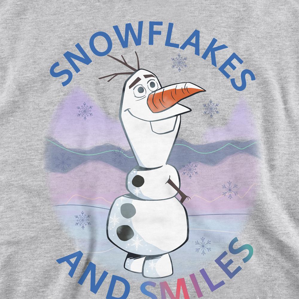 Frozen Childrens/Kids Snowflakes And Smiles Olaf Heather Pullover Hoodie