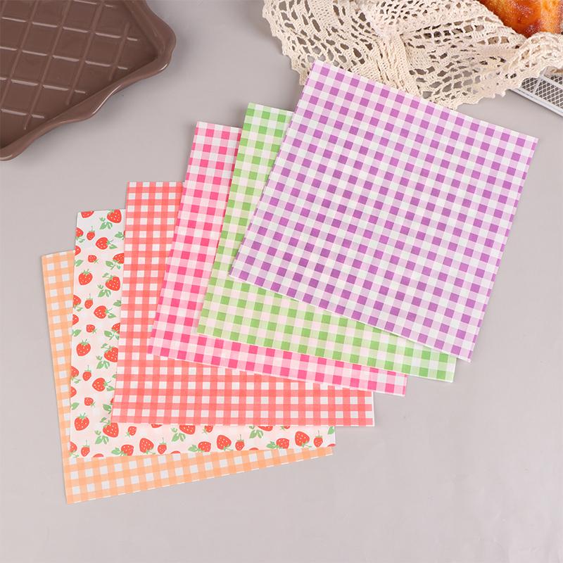 100 шт. пищевая вощеная бумага маслостойкая вощеная бумага для хлеба сэндвич бургеры картофель фри макароны упаковка кухонный инструмент для выпечки декоративная бумага