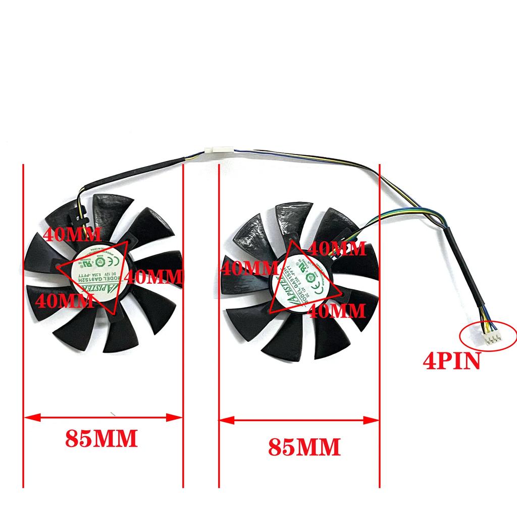 Для видеокарты ZOTAC GTX 1060 AMP GTX1070 1070 MINI вентилятор охлаждения 85MM GA91S2H GFY09010E12SPA GTX1060 1070 GPU FAN