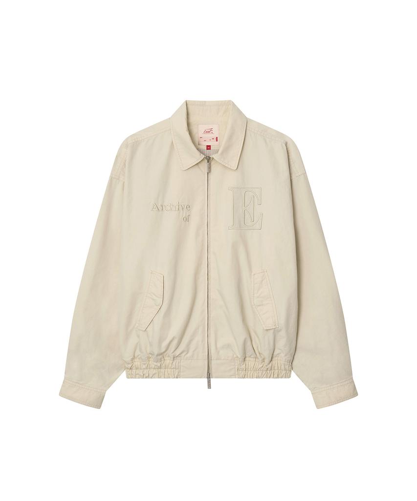 Eeut Washed Cotton Blouson Jacket / Ivory