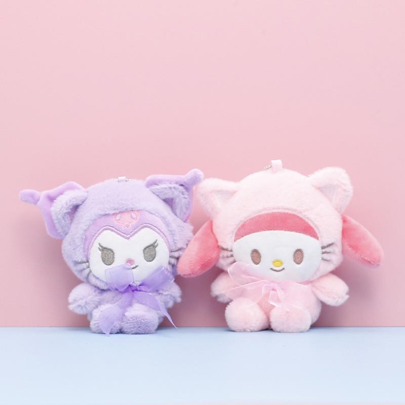 Очаровательная плюшевая игрушка Sanrio Куроми и Синнаморолл Кукла Милый Коллекционный Брелок Для Девочек