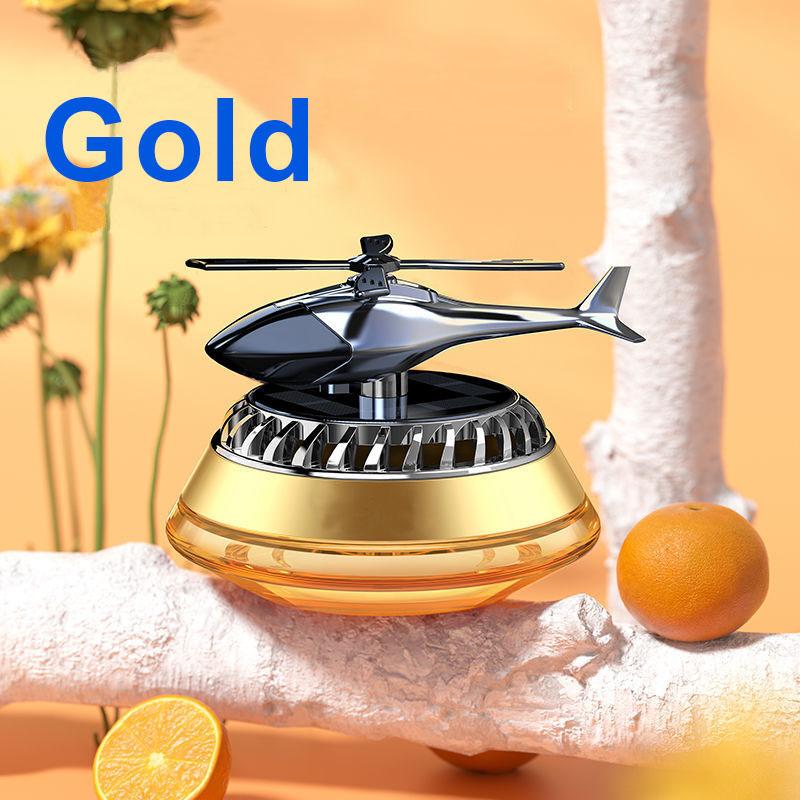 Вертолет на солнечной энергии, установленный на автомобиле, духи, черная технология, вращающийся автомобиль, сиденье для ароматерапии, украшение на центральной консоли, диффузор