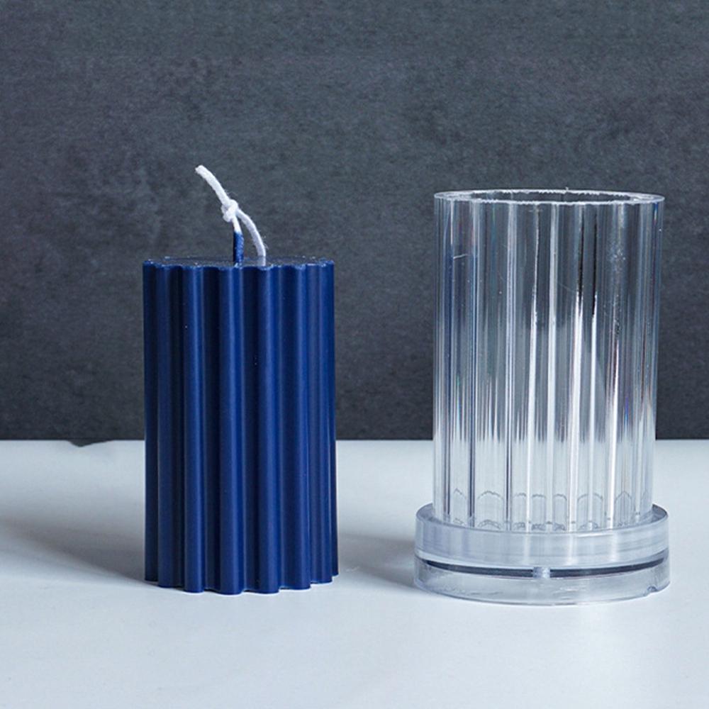 DIY Soy Ice Flower Embossed Ornaments Columnar Candle Mold Aromatherapy Wax Model Home Deor