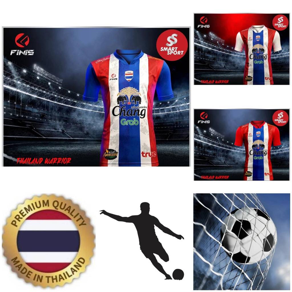 Футболка сборной Таиланда по футболу SOCCER NATION TEAM JERSEY SHIRT HOME FAN Print V Neck Unisex Men Women Quick Dry Short Sleeve Uniform Elephant Logo Sport