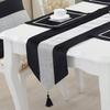 Minimalist Velvet Dining Table Runner Sparkle Luxury Velvet Diamante Table Runner Thick Velvet Chenille Satin Table Decoration