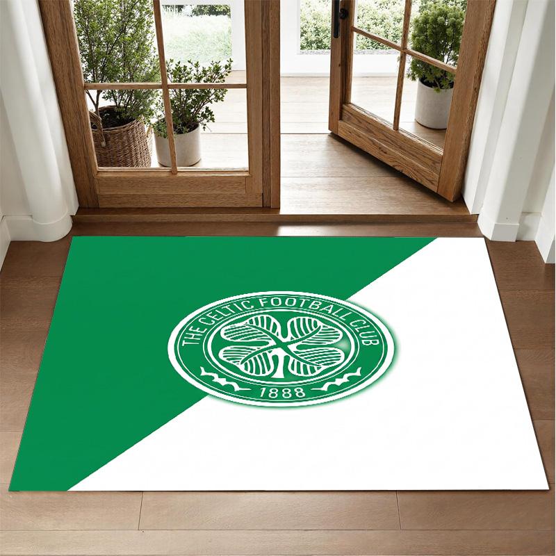 Коврик из кристаллического велюра с дизайном Celtic FC, мягкий декоративный коврик для спальни, прихожей