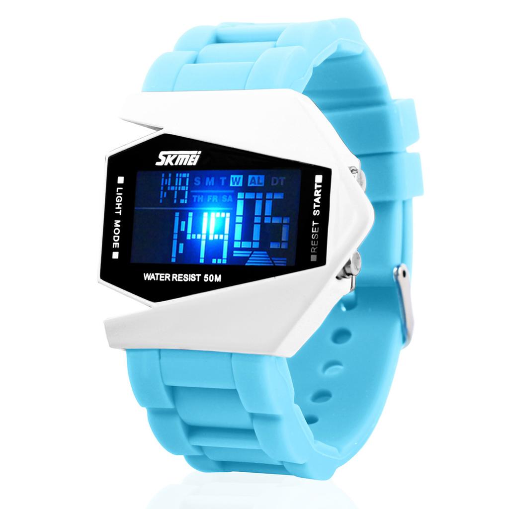 Moment Beauty Personality Creative Мужские часы-самолеты со светодиодами, распродажа, детские водонепроницаемые часы в стиле ретро Jelly