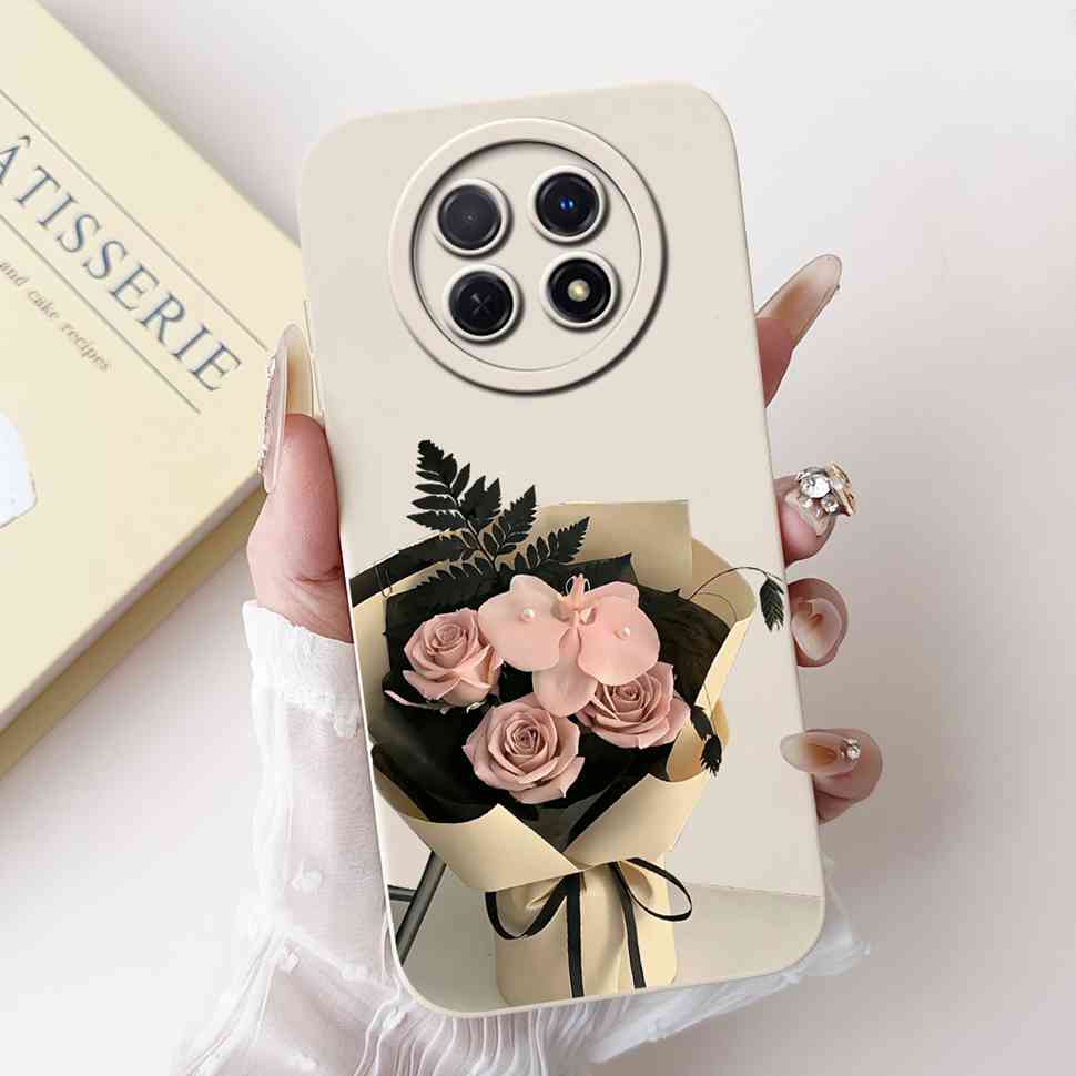 For Huawei nova Y91 Case STG-LX1 Cute Cartoon Rabbit Soft Silicone Cover For Huawei Enjoy 60X STG-AL00 6.95" Butterfly Shell