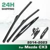 For Mazda CX3 2014-2023 2015 2016 2017 2018 2019 2020 Wiper Front & Rear Wiper Blades Windshield Windscreen Window 22"+18"+10