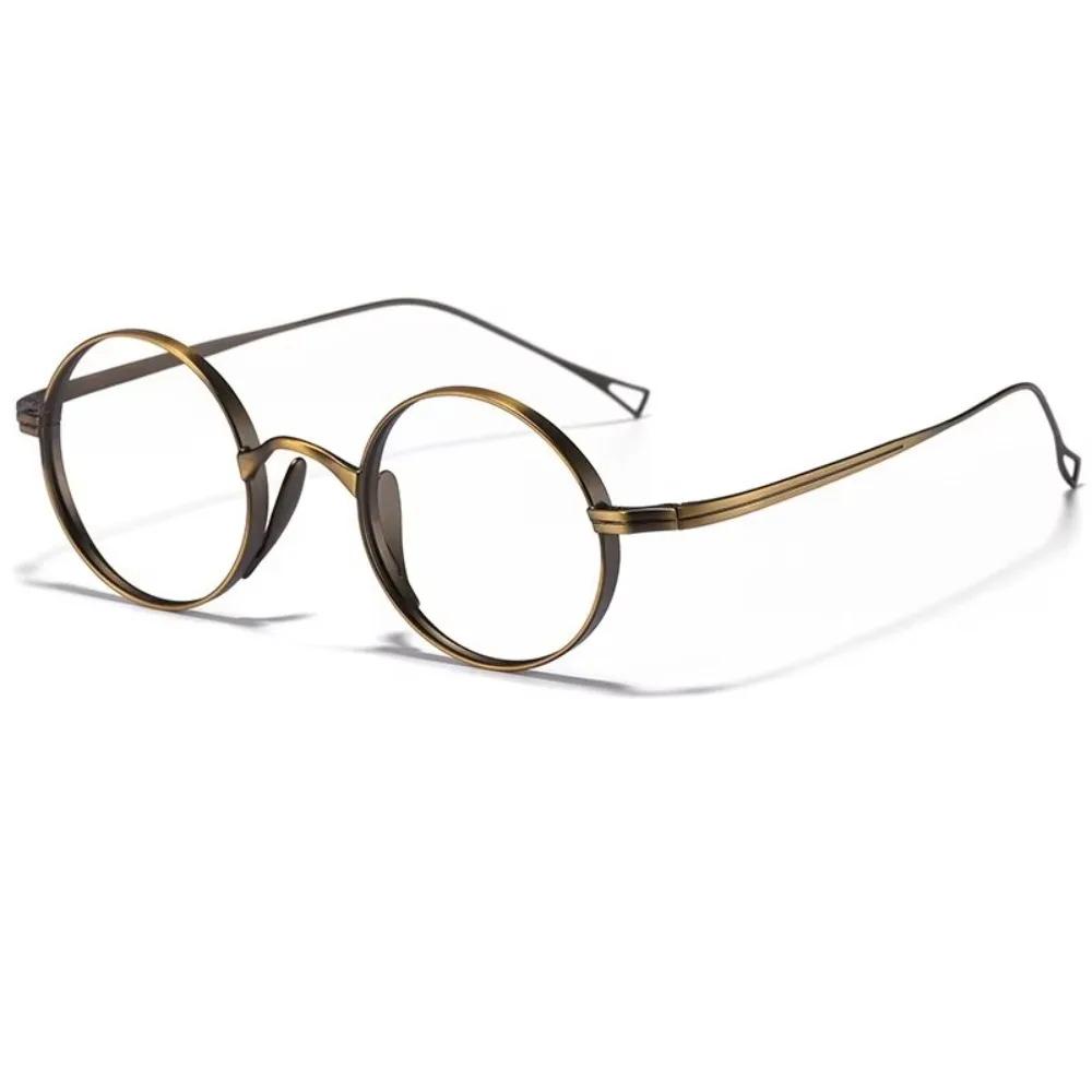 New Pure Glasses Frame Oval Shape Simple Design Eyeglasses Frames Retro Classic Eye Decoration