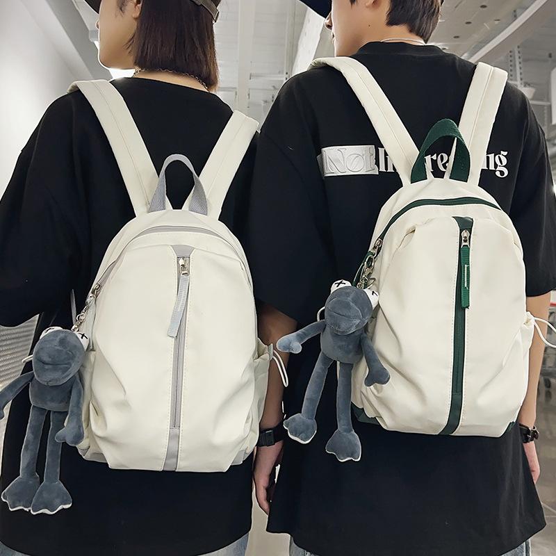 Children's Small Schoolbag, College Students' Simple Girls' New Small Backpack, Fashionable Men's and Girls' Contrasting Color Backpack.