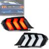 LED Tail Lights for Ford Mustang 2015-2023 Facelift Sequential Rear Lamps 6 Modes Red/Amber Signal Start-up Animation Kit Assemb