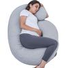 MIDDLE ONE Body Popular Maternity Pillow for Pregnant Nursing Cushion with Soft and Enveloping Support for Side Large Body Pregnancy Gift with