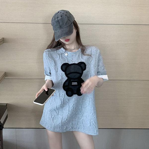 YYFS Женские модные повседневные летние весенние блузки и рубашки с круглым вырезом с короткими рукавами