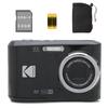 Kodak Compact Digital Camera FZ45 AA Battery Operated (black, battery/SD/pouch Set)