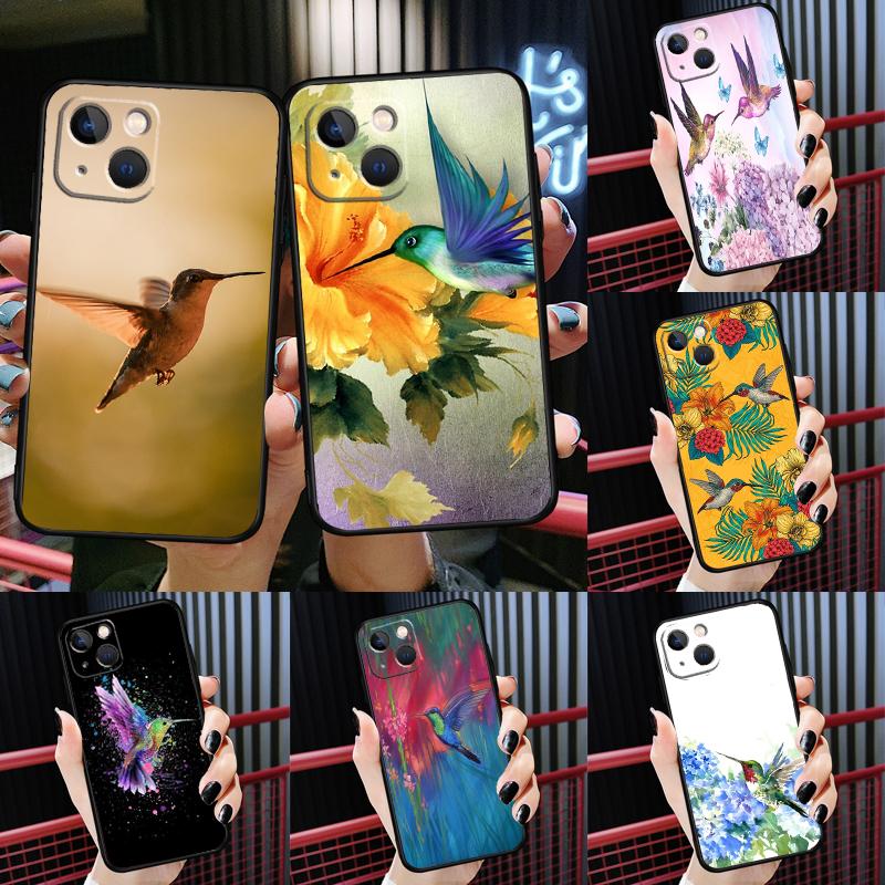 Чехол Колибри для iPhone 15 12 14 Pro Max 11 13 Mini Plus XR X XS Max Задняя крышка телефона