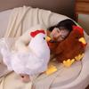 PP Cotton Chick Doll Throw Pillow Hen Chicken Plush Dolls Simulation Chicken Plush Toy Home Decor