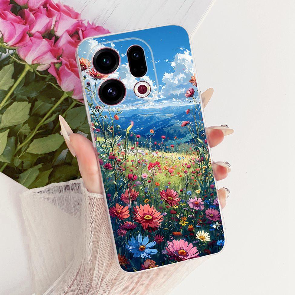 Clear For Oppo Find X9 Case Cover Cute Cat Fashion Butterfly Luxury Painted Soft Casing For Oppo CPH2797 PLJ110