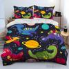Мультяшный динозавр космический милый динозавр детский пододеяльник комплект HD одеяло покрывало для детей постельные принадлежности постельное белье декор спальни