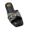 Where's That From Womens/Ladies Vermont Raffia Buckle Sliders
