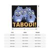 Фланелевое одеяло Tabodi и Grizzy Мультяшное Аниме Потрясающее покрывало для дивана кровати гостиной 200x150 см Одеяло