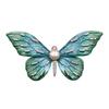 Enamel Butterfly Brooch, Feminine Charm, Pearl Insect Brooch, Design Sense, Niche Brooch
