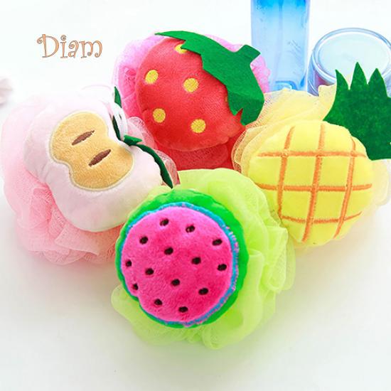 Daggyanas Hut Soft Fruit Shape Bath Puff Душевая губка Пена для тела Bubble Net Ball Скраб для тела