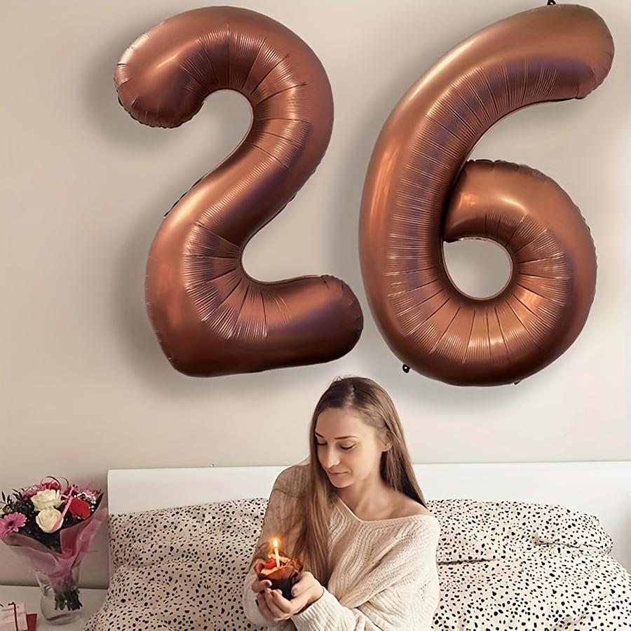 1 шт. 40-дюймовый коричневый фольгированный шар с цифрой 23, декор для вечеринки и праздника, свадьба, Рождество, Новый год, День святого Валентина, товары для дня рождения