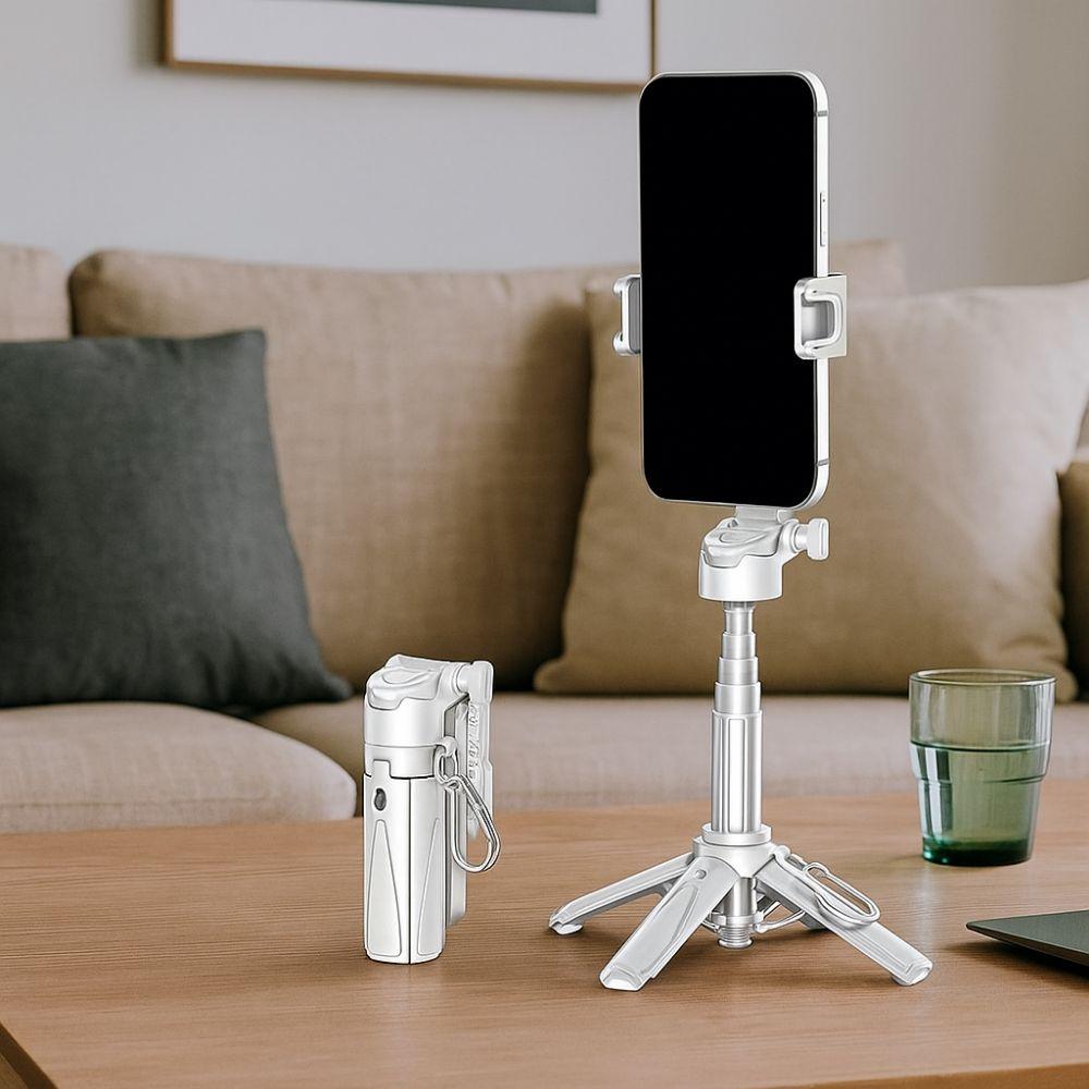 3 in 1 Mini Telescopic Selfie Stick Extendable Selfie Stick Tripod Bluetooth Selfie Stick Travel