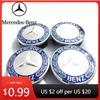 Car Sticker 4pcs Wheel Center Cap 75mm 3 pin AMG Apple Tree New Black Dark Light Blue Wheat Styling Badge For Mercedes Benz Hub
