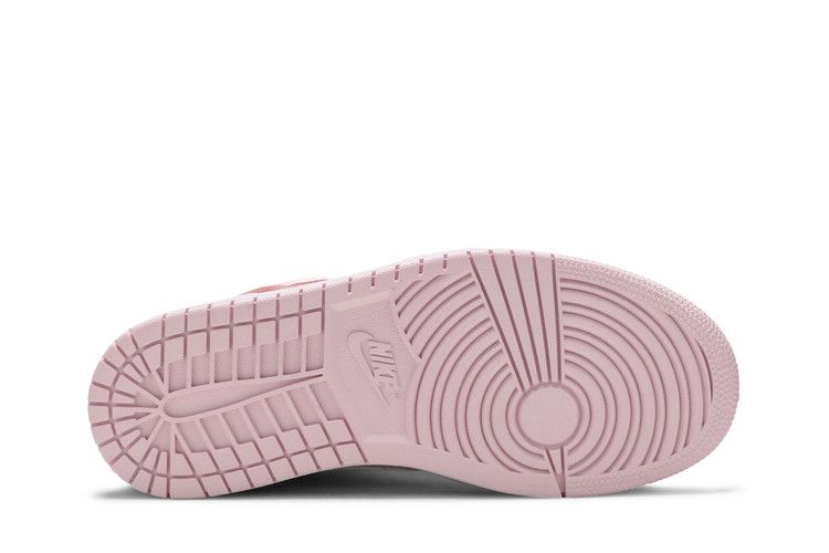 Женские кроссовки Nike Jordan 1 Mid Digital Pink (Женский) Цифровой Розовый/Бело-Розовый Пена-Парус