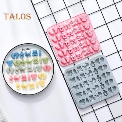 1/2 шт. силиконовая форма для детского душа, форма для детских ножек, детская бутылочка, соска, детский комбинезон, форма для детской коляски, набор для приготовления шоколадных конфет без бисфенола А