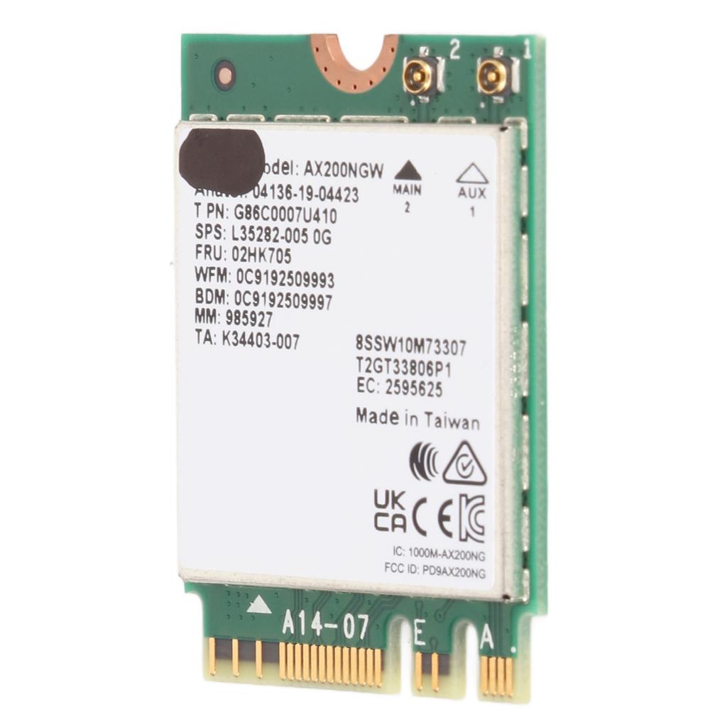 WiFi 6 Wireless Card Dual Band 3000Mbps M.2 NGFF 802.11 AX Protocol BT5.2 Wireless Network Card for