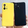 Для Xiaomi 11T Чехол Xiaomi 11T Pro Чехол Мягкий Силикон Конфетный Цвет Задняя Крышка Телефона Для Xiaomi 11 T Pro 11TPro Чехлы Fundas Capa