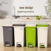 Мусорное ведро с педалью большой вместимости с крышкой для кухни, гостиной и ванной комнаты