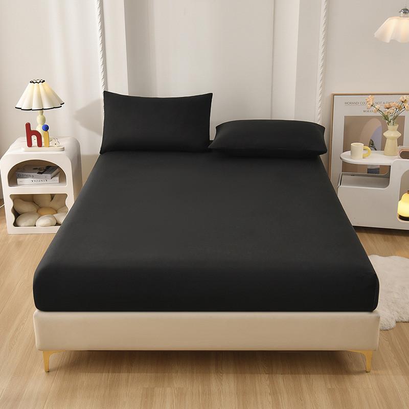 Polyester Fitted Sheet 30cm Deep And Solid Color With Breathable Fabric For Bedroom Use
