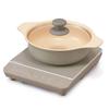Iris Ohyama IH Stove 1 Burner IH Cooking Heater Tabletop Pot Set 1000W Brown IHKP-T3820-T